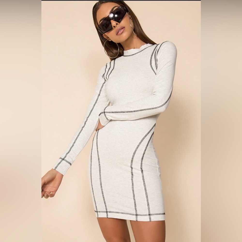 REVOLVE ITEM: SUPERDOWN JAYLIN MOCK NECK MINI DRESS SIZE: S